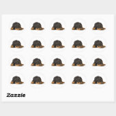 Rottweiler Ronde Sticker (Vel)