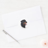 Rottweiler Ronde Sticker (Envelop)