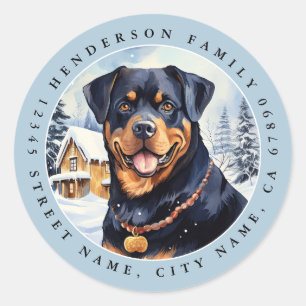 Rottweiler Ronde Stickers