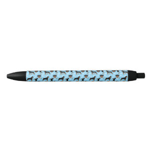 Rottweiler-rotaties Rottweilers Blue Pattern Zwarte Inkt Pen