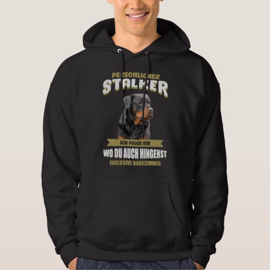 Rottweiler Rotti Dog Hoodie (Voorkant)