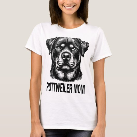 Rottweiler - Rotti- Rottweiler Mom T-shirt (Voorkant)