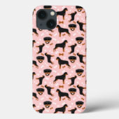 Rottweiler Rottie Cute Dog Pattern Hoesje-Mate iPh Case-Mate iPhone Case (Achterkant)
