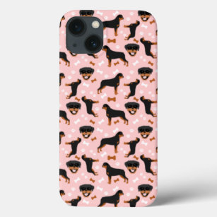 Rottweiler Rottie Cute Dog Pattern Hoesje-Mate iPh Case-Mate iPhone Case