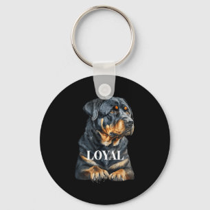 Rottweiler Rottie Grafische Honden Kunst Sleutelhanger