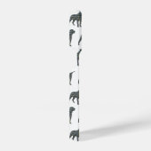 Rottweiler Rottie Leuke Hond Silhouet Grid Wit iPhone Hoesje (Rechterkant)