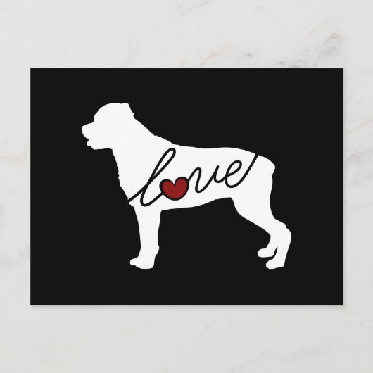 Rottweiler (Rottie) Love Briefkaart (Voorkant)