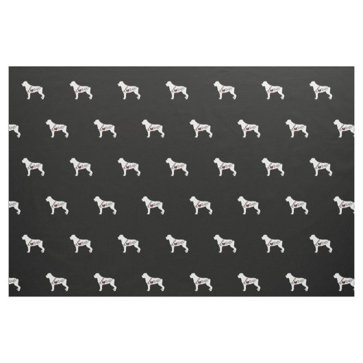 Rottweiler (Rottie) Love Stof (Fat Quarter)