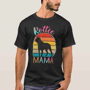 Rottweiler Rottie Mama Colorful Vintage Retro Suns T-shirt