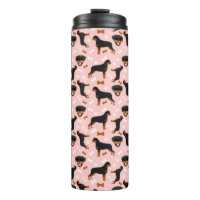 Rottweiler Rottie Patroon Pawprint Thermal Tumble