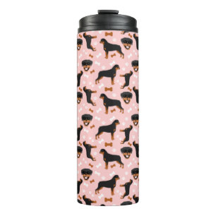 Rottweiler Rottie Patroon Pawprint Thermal Tumble Thermosbeker