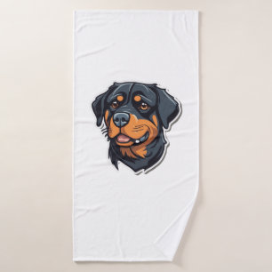 Rottweiler Royalty-passief Schattig Rottie Cha Badhanddoek