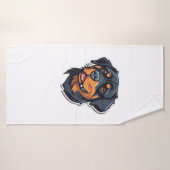 Rottweiler Royalty-passief Schattig Rottie Cha Badhanddoek (Badhanddoek)