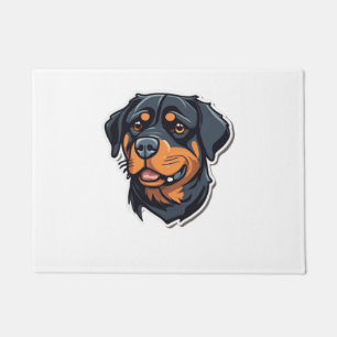 Rottweiler Royalty-passief Schattig Rottie Cha Deurmat