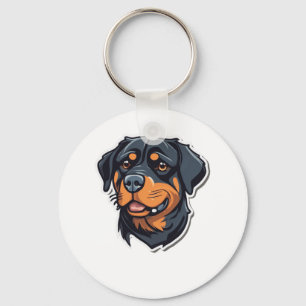 Rottweiler Royalty-passief Schattig Rottie Cha Sleutelhanger