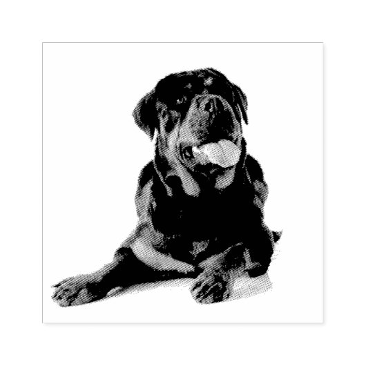 Rottweiler Rubberstempel (Afrduk)