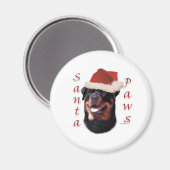 Rottweiler Santa Paws Magneet (Voorkant / Achterkant)