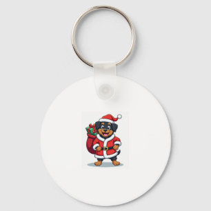 Rottweiler Santa�s Helper Sleutelhanger
