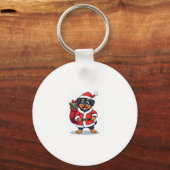 Rottweiler Santa�s Helper Sleutelhanger (Voorkant)