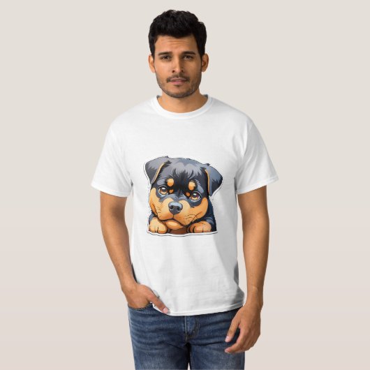 Rottweiler Schattigee mannen tshirts (Voorkant volledig)
