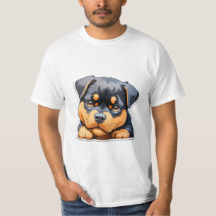 Rottweiler Schattigee mannen tshirts