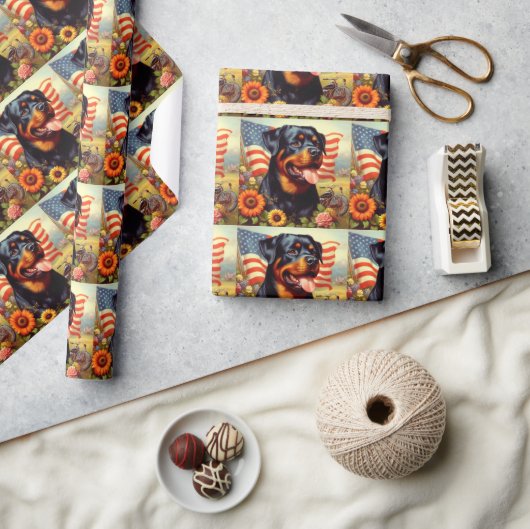  Rottweiler Schilderen Cadeaupapier (Crafts)