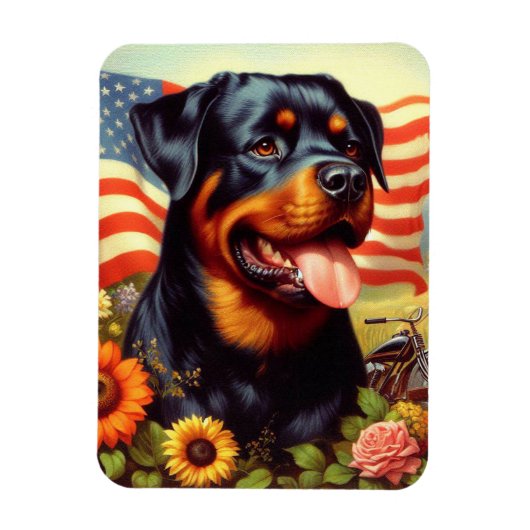 Rottweiler Schilderen Magneet (Verticaal)