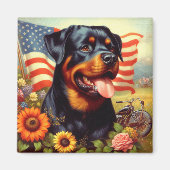  Rottweiler Schilderen Magneet (Voorkant)