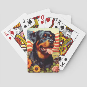  Rottweiler Schilderen Pokerkaarten