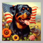 Rottweiler Schilderen Poster (Voorkant)