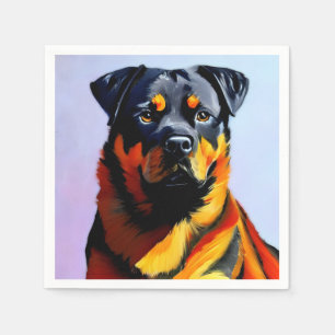 Rottweiler schilderen servet