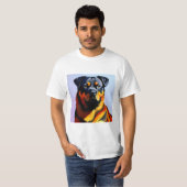 Rottweiler schilderen t-shirt (Voorkant volledig)