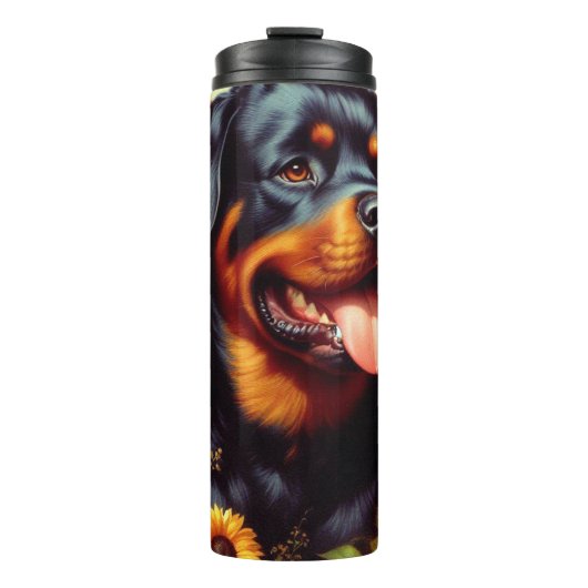  Rottweiler Schilderen Thermosbeker (Voorkant)