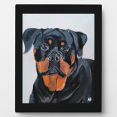 Rottweiler-schilderij van Alfred Fox Fotoplaat (Voorkant)