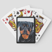 Rottweiler schilderij van Alfred Fox Pokerkaarten (Achterkant)
