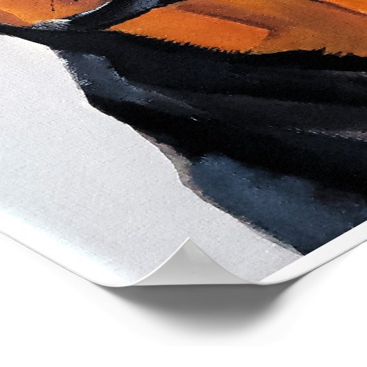 Rottweiler schilderij van Alfred Fox Poster (Hoek)