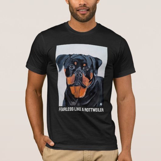 Rottweiler schilderij van Alfred Fox T-shirt (Voorkant)