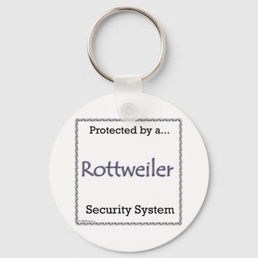 Rottweiler Security System Sleutelhanger (Voorkant)