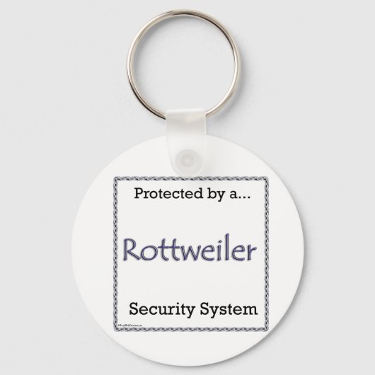 Rottweiler Security System Sleutelhanger (Achterkant)
