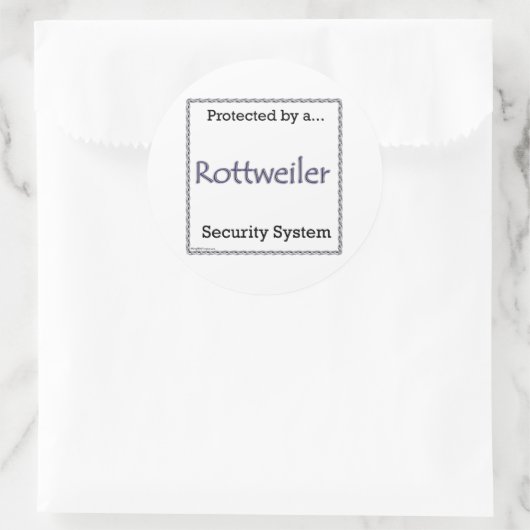 Rottweiler Security System Sticker (Tas)