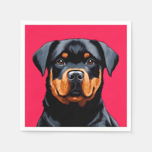 Rottweiler Servet (Voorkant)