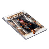 Rottweiler Sheriff in Far West Saloon Waterverf Notitieboek (Rechterzijde)