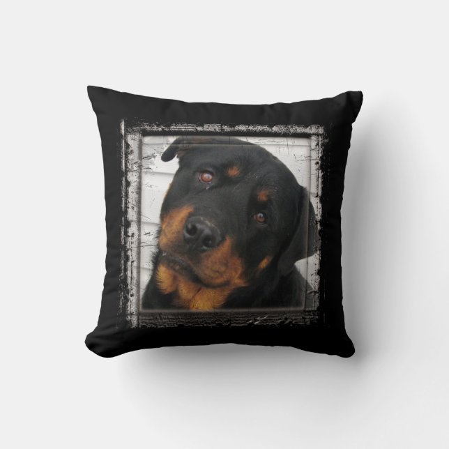 Rottweiler-Sierkussen Kussen (Voorkant)