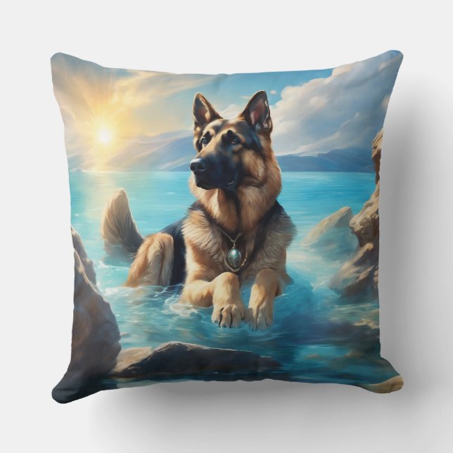 Rottweiler-Sierkussen Kussen (Achterkant)