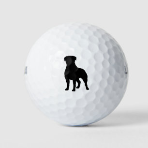Rottweiler Silhouet Golfballen
