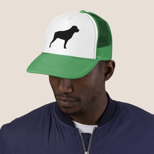 Rottweiler Silhouette Trucker Pet (In situ)