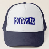 Rottweiler Silhouette Trucker Pet (Voorkant)
