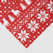 Rottweiler Silhouetten Kerstpatroon Tissuepapier (Detail)