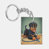 Rottweiler Sleutelhanger (Voorkant Links)