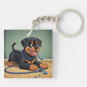 Rottweiler Sleutelhanger (Achterkant)